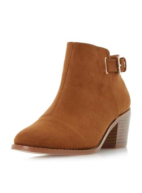 **Head Over Heels by Dune Tan 'Priyanka' Ankle Boots